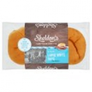 Sheldons Large White Baps