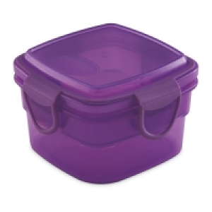 Purple Square Snack Container