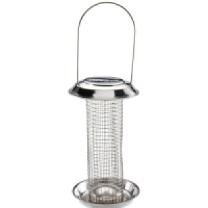 Aldi  Silver Peanut Bird Feeder