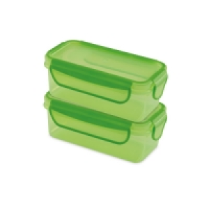 Green Twin Snack Containers