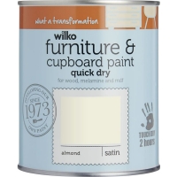 Wilko  Wilko Almond Quick Dry Satin Furniture and Cupboar d Paint 7