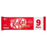 Morrisons  KitKat 2 Finger Milk Chocolate Bar Pack of 9 