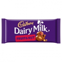 Tesco  Cadbury Dairy Milk Fruit & Nut Chocolate Bar 200G