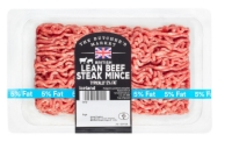 Iceland  The Butchers Market British Lean Beef Steak Mince Typically