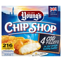 Iceland  Youngs Chip Shop 4 Cod Fillets in our Crisp Bubbly Batter 4