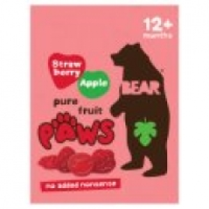 Bear Pure Fruit Paws Strawberry & Apple 5 Pack