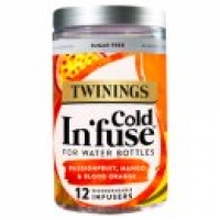 Asda Twinings Cold Infuse for Water Bottles Passionfruit, Mango & Blood Or
