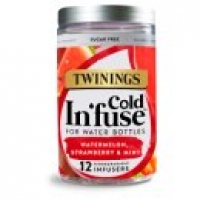 Asda Twinings Cold Infuse for Water Bottles Watermelon, Strawberry & Mint 