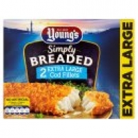 Asda Youngs 2 Extra Large Breaded Cod Fillets
