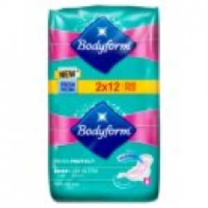 Asda Bodyform Ultra Towels Long Wings Duo