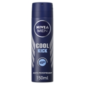 Wilko  Nivea Men Cool Kick Anti-Perspirant Deodorant 150ml