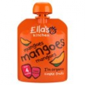 Asda Ellas Kitchen Mangoes Mangoes Mangoes Pouch 4m+