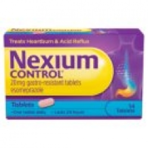 Nexium Control 20mg Gastro-Resistant Tablets Esomeprazole