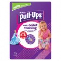 Asda Huggies Pull Ups Day Time Potty Training Pants Girls 2-4 Years