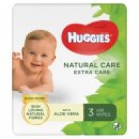 Asda Huggies Natural Extra Care Baby Wipes