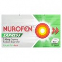 Asda Nurofen Express 256mg Sodium Ibuprofen Caplets