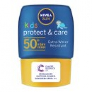 Asda Nivea Sun Suncream Lotion SPF 50+ Kids Protect & Care Pocket Size