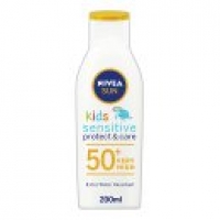 Asda Nivea Sun Kids Suncream Lotion SPF 50+ Sensitive Protect & Care