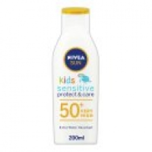 Asda Nivea Sun Kids Suncream Lotion SPF 50+ Sensitive Protect & Care