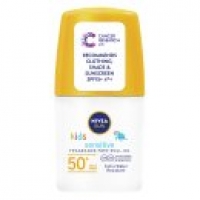 Asda Nivea Sun Kids SPF 50+ Roll-On Sensitive Fragrance-Free