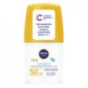 Asda Nivea Sun Kids SPF 50+ Roll-On Sensitive Fragrance-Free