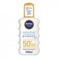 Asda Nivea Sun SPF 50+ Sensitive Immediate Protect Spray