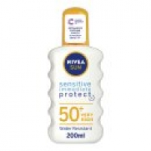 Asda Nivea Sun SPF 50+ Sensitive Immediate Protect Spray