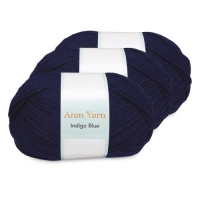 Aldi  Indigo Blue Aran Yarn Bundle