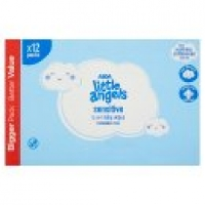 Asda Little Angels Sensitive Baby Wipes 12 Pack