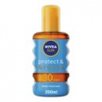 Asda Nivea Sun Tan Activating Suncream Oil SPF 30 Protect & Bronze