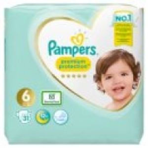 Asda Pampers Premium Protection Size 6 Nappies Essential Pack