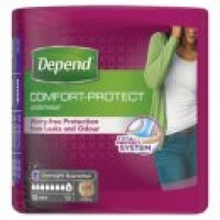 Asda Depend Comfort Protect Incontinence Pants for Women Size S/M