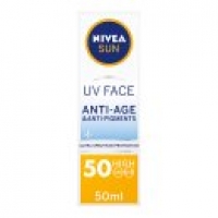 Asda Nivea Sun Uv Face Suncream SPF 50 Q10 Anti-Age & Anti-Pigments