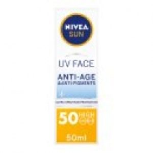 Asda Nivea Sun Uv Face Suncream SPF 50 Q10 Anti-Age & Anti-Pigments