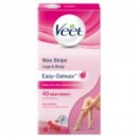 Asda Veet EasyGrip Ready-to-Use Wax Strips & 4 Perfect Finish Wipes