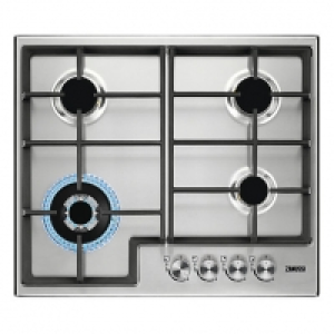 Zanussi 60cm 4 Burner Gas Hob with Cast Iron Pan Supports St £249.00