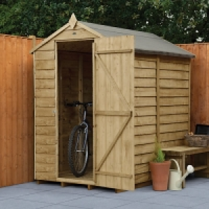 Forest Garden 6 x 4 ft Apex Overlap Pressure Treated Windowl £330.00
