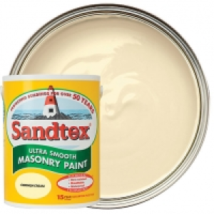 Sandtex Ultra Smooth Masonry Paint - Cornish Cream 5L £23.00