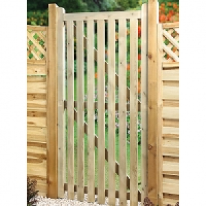 Wickes  Wickes Framed Ledged & Braced Flat Top Timber Gate - 915 x 1