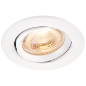 Saxby Integrated LED Adjustable Warm White Dimmable Downligh £7.50