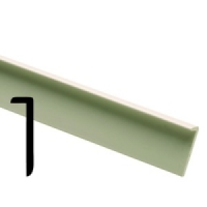 White PVC Edge Lip 5x25x2400mm