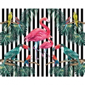 ohpopsi Tropical Wildlife Wall Mural - L 3m (W) x 2.4m (H) £60.00