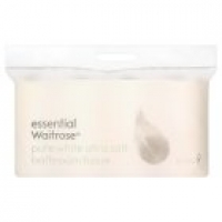 Waitrose  essential Waitrose Pure White Ultra Soft Bathroom Tissue