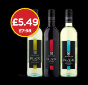 McGuigan Black Label Red, Pinot Grigio, Sauvignon Blanc
