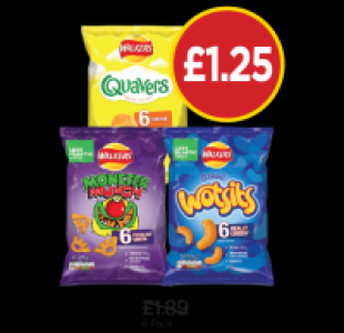 Monster Munch Pickled Onion, Quavers, Wotsits £1.25