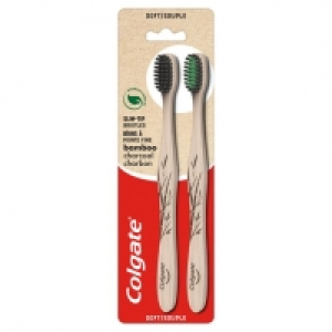 Tesco  Colgate Bamboo Toothbrush 2 Pack