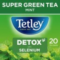 Asda Tetley Detox Mint Super Green Tea 20 Tea Bags