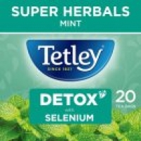 Asda Tetley Detox Super Mint 20 Tea Bags