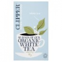 Asda Clipper Organic White 40 Tea Bags