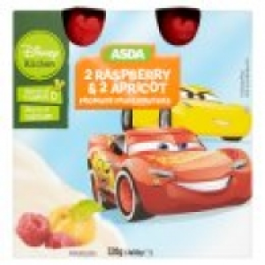 Asda Disney Kitchen Apricot & Raspberry Fromage Frais Pouches 12m